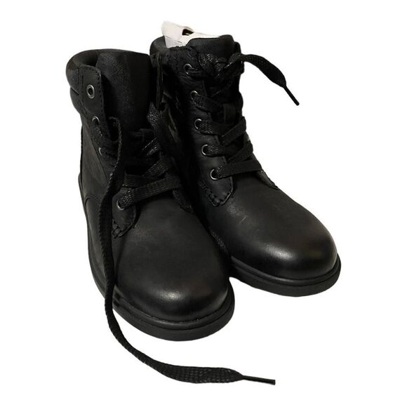 UGG BLACK HARRISON LACE BOOTS 5.5 - Picture 1 of 10